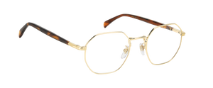 Eyewear By David Beckham DB 1133 - Gold Brown Horn - Frames