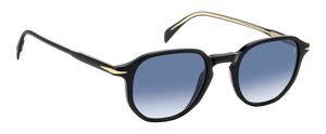 Eyewear By David Beckham DB 1140/S - Black - Dk Blue Shaded