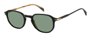Eyewear By David Beckham DB 1140/S - Black Striped Brown - Green Lightgreen Antireflex