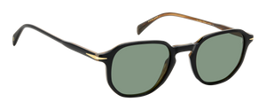 Eyewear By David Beckham DB 1140/S - Black Striped Brown - Green Lightgreen Antireflex