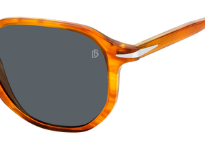 Eyewear By David Beckham DB 1140/S - Striped Brown - Grey