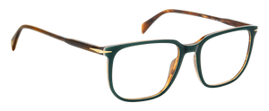 Eyewear By David Beckham DB 1141 - Green Stripped Brown - Frames
