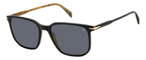 Eyewear By David Beckham DB 1141/S - Black Striped Brown - Grey Polarized