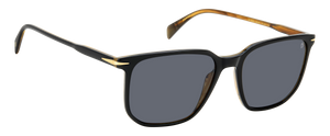 Eyewear By David Beckham DB 1141/S - Black Striped Brown - Grey Polarized