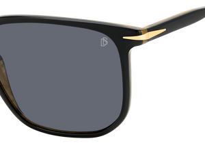 Eyewear By David Beckham DB 1141/S - Black Striped Brown - Grey Polarized