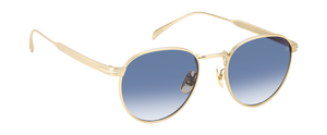 Eyewear By David Beckham DB 1142/S - Matte Gold - Dk Blue Shaded