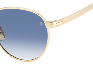 Eyewear By David Beckham DB 1142/S - Matte Gold - Dk Blue Shaded