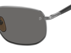 Eyewear By David Beckham DB 1143/S - Dark Ruthenium - Grey Polarized