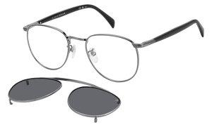 Eyewear By David Beckham DB 1144/CS - Dark Ruthenium - Grey Polarized