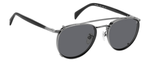 Eyewear By David Beckham DB 1144/CS - Dark Ruthenium - Grey Polarized