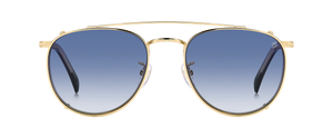 eyewear by david beckham DB 1144/CS - Gold Black_ - Blue Shaded Polarized