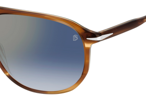 Eyewear By David Beckham DB 1159/S - Brown Horn - Blue Mirror Antireflex