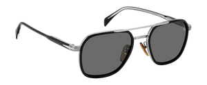 Eyewear By David Beckham DB 1161/S - Black Ruthenium - Grey Polarized