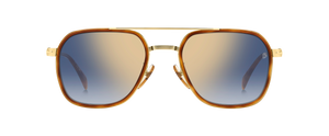 eyewear by david beckham DB 1161/S - Brown Havana Gold - Blue Shaded Gold Mirror