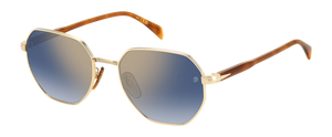 Eyewear By David Beckham DB 1162/F/S - Gold Havana - Blue Shaded Gold Mirror