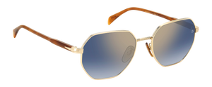 Eyewear By David Beckham DB 1162/F/S - Gold Havana - Blue Shaded Gold Mirror