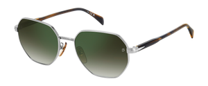 Eyewear By David Beckham DB 1162/F/S - Ruthenium - Green Shaded Green Mirror