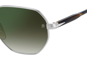 Eyewear By David Beckham DB 1162/F/S - Ruthenium - Green Shaded Green Mirror