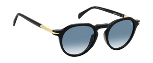 Eyewear By David Beckham DB 1171/S - Black Gold - Dk Blue Shaded