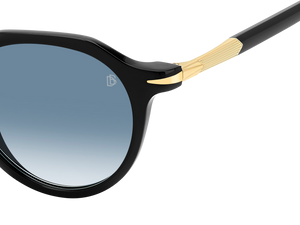 Eyewear By David Beckham DB 1171/S - Black Gold - Dk Blue Shaded