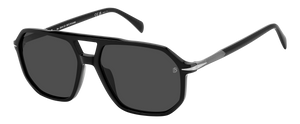 Eyewear By David Beckham DB 1172/S - Black Dark Ruthenium - Grey Polarized