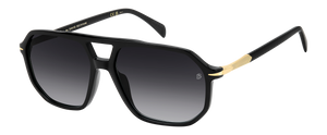 Eyewear By David Beckham DB 1172/S - Black Gold - Dark Grey Shaded