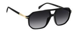 Eyewear By David Beckham DB 1172/S - Black Gold - Dark Grey Shaded