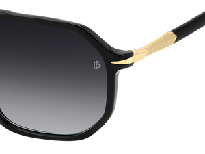 Eyewear By David Beckham DB 1172/S - Black Gold - Dark Grey Shaded