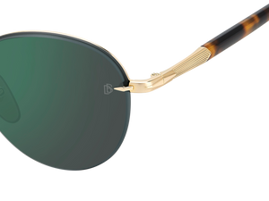 Eyewear By David Beckham DB 1173/S - Gold Havana - Green Mirror