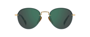 eyewear by david beckham DB 1173/S - Gold Havana - Green Mirror