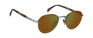 Eyewear By David Beckham DB 1173/S - Matte Ruthenium Havana - Green Mirror