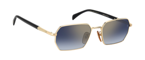 Eyewear By David Beckham DB 1174/S - Gold Black_ - Blue Shaded Gold Mirror
