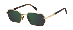 Eyewear By David Beckham DB 1174/S - Matte Gold Havana - Green Mirror
