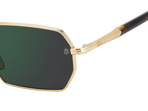 Eyewear By David Beckham DB 1174/S - Matte Gold Havana - Green Mirror