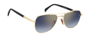 Eyewear By David Beckham DB 1175/S - Gold Black_ - Blue Shaded Gold Mirror