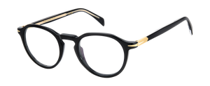 Eyewear By David Beckham DB 1180 - Black Gold - Blue Mirror