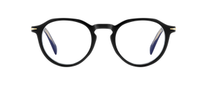 eyewear by david beckham DB 1180 - Black Gold - Blue Mirror