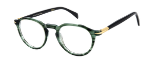 Eyewear By David Beckham DB 1180 - Green Horn - Blue Mirror
