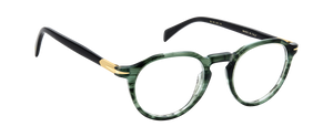 Eyewear By David Beckham DB 1180 - Green Horn - Blue Mirror