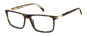 Eyewear By David Beckham DB 1181 - Havana Gold - Blue Mirror