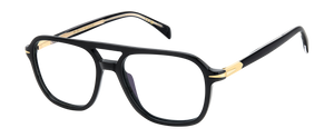 Eyewear By David Beckham DB 1182 - Black Gold - Blue Mirror