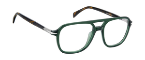 Eyewear By David Beckham DB 1182 - Green Havana - Blue Mirror