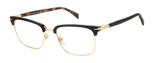 Eyewear By David Beckham DB 1183 - Black Havana Gold - Blue Mirror