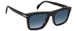 Eyewear By David Beckham DB 7000/CS - Black Horn - Blue Shaded Polarized