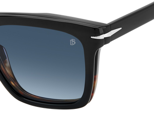 Eyewear By David Beckham DB 7000/CS - Black Horn - Blue Shaded Polarized