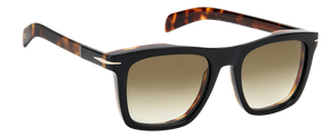 Eyewear By David Beckham DB 7000/S - Black Havana Gold - Green Shaded