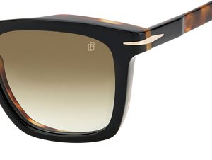 Eyewear By David Beckham DB 7000/S - Black Havana Gold - Green Shaded