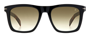 eyewear by david beckham DB 7000/S - Black Havana Gold - Green Shaded