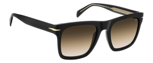Eyewear By David Beckham DB 7000/S FLAT - Black - Brown Shaded Brick