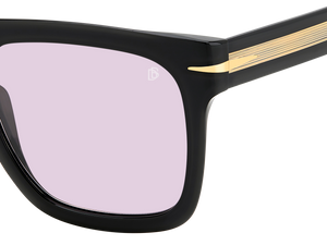 Eyewear By David Beckham DB 7000/S FLAT - Black - Violet To Grey Photochromatic